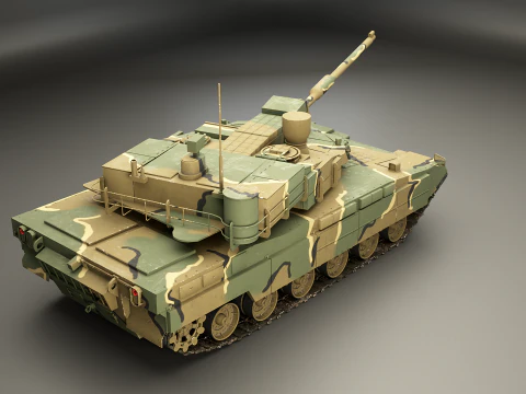 Korean K2 Black Panther Main Battle Tank 3D Model