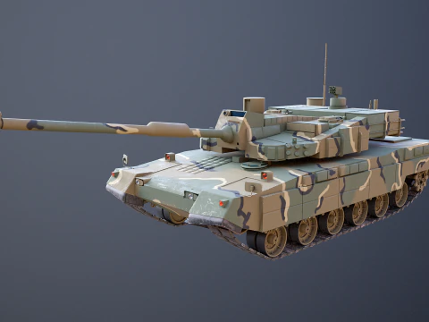 Korean K2 Black Panther Main Battle Tank 3D Model