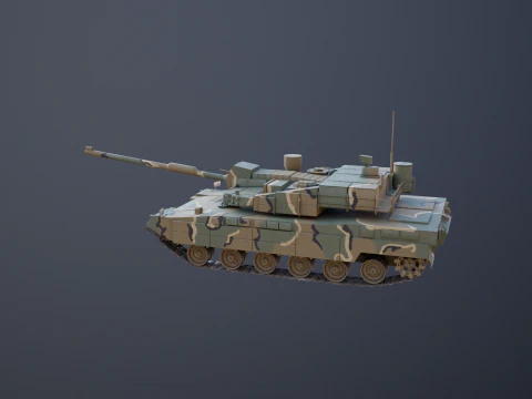 Korean K2 Black Panther Main Battle Tank 3D Model