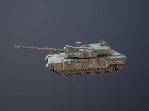 Korean K2 Black Panther Main Battle Tank 3D Model