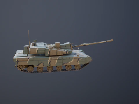 Korean K2 Black Panther Main Battle Tank 3D Model