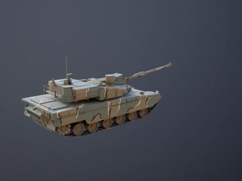Korean K2 Black Panther Main Battle Tank 3D Model