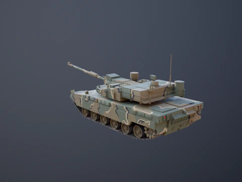 Korean K2 Black Panther Main Battle Tank 3D Model