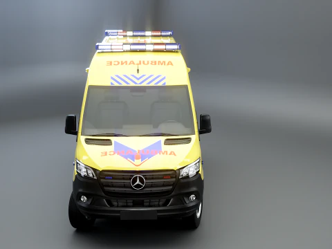 Mercedes Sprinter 4x4 Ambulance 3D Model