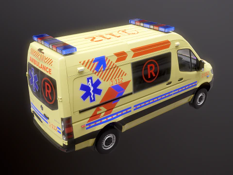 Mercedes Sprinter 4x4 Ambulance 3D Model
