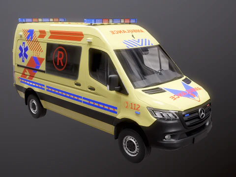 Mercedes Sprinter 4x4 Ambulance 3D Model