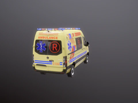 Mercedes Sprinter 4x4 Ambulance 3D Model