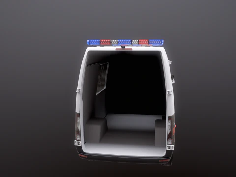 Mercedes Sprinter 4x4 White Ambulance 3D Model