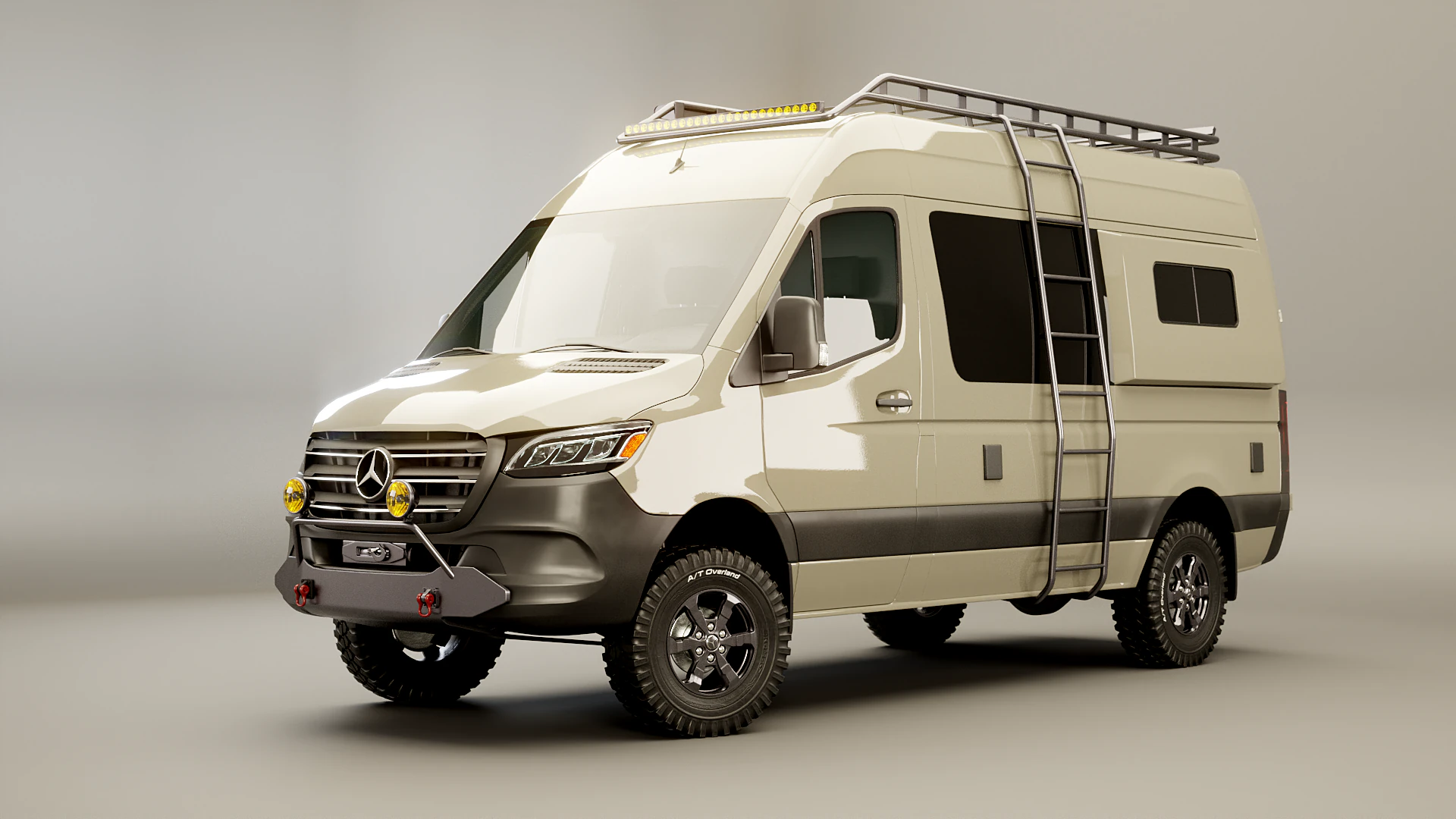 Camper terrestre Mercedes Sprinter 4x4 Modello 3D .c4d .max .obj .3ds .fbx .stl .blend 