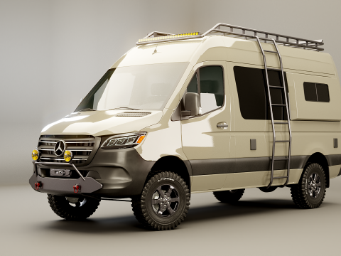 Mercedes Sprinter 4x4 Overlandcamper 3D Model