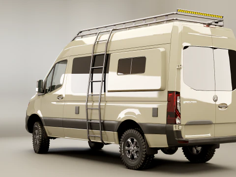 Camper terrestre Mercedes Sprinter 4x4 Modello 3D