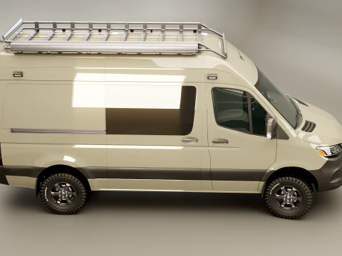 Camper terrestre Mercedes Sprinter 4x4 Modello 3D