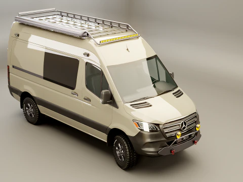 Camper terrestre Mercedes Sprinter 4x4 Modello 3D