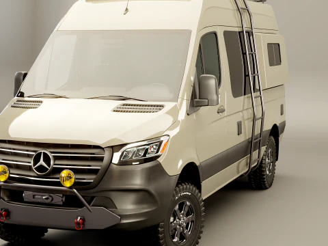 Camper terrestre Mercedes Sprinter 4x4 Modello 3D