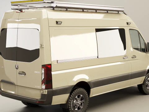 Camper terrestre Mercedes Sprinter 4x4 Modello 3D