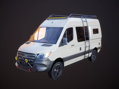 Camper terrestre Mercedes Sprinter 4x4 Modello 3D