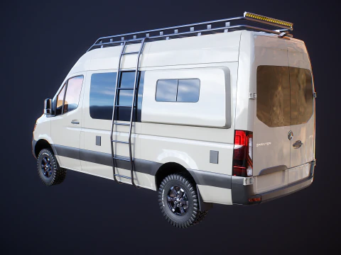 Camper terrestre Mercedes Sprinter 4x4 Modello 3D