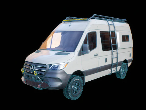 Camper terrestre Mercedes Sprinter 4x4 Modello 3D