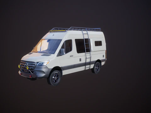 Camper terrestre Mercedes Sprinter 4x4 Modello 3D