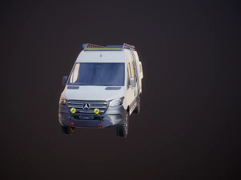 Camper terrestre Mercedes Sprinter 4x4 Modello 3D
