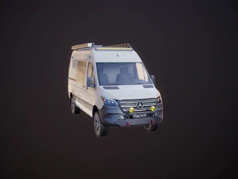 Camper terrestre Mercedes Sprinter 4x4 Modello 3D