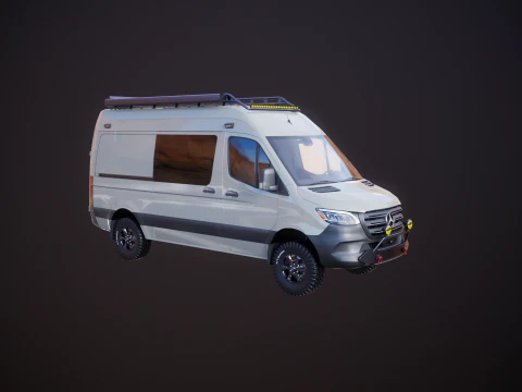 Camper terrestre Mercedes Sprinter 4x4 Modello 3D