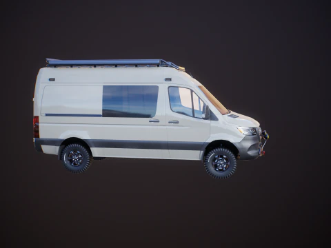 Camper terrestre Mercedes Sprinter 4x4 Modello 3D