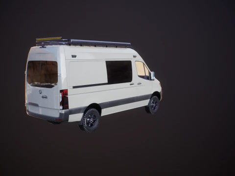 Camper terrestre Mercedes Sprinter 4x4 Modello 3D
