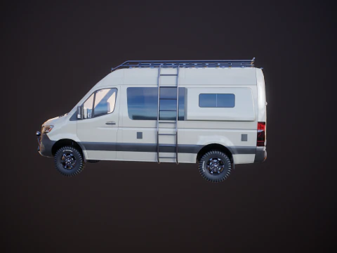 Camper terrestre Mercedes Sprinter 4x4 Modello 3D