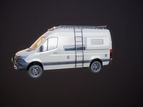 Camper terrestre Mercedes Sprinter 4x4 Modello 3D