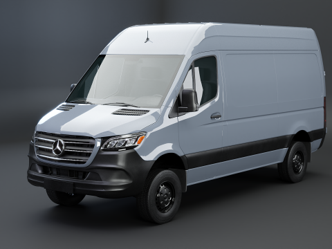Mercedes Sprinter 4x4 Amerikaanse specificatie 3D Model