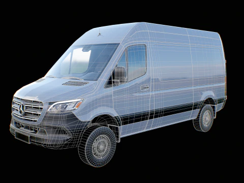 Mercedes Sprinter 4x4 US spec 3D Model