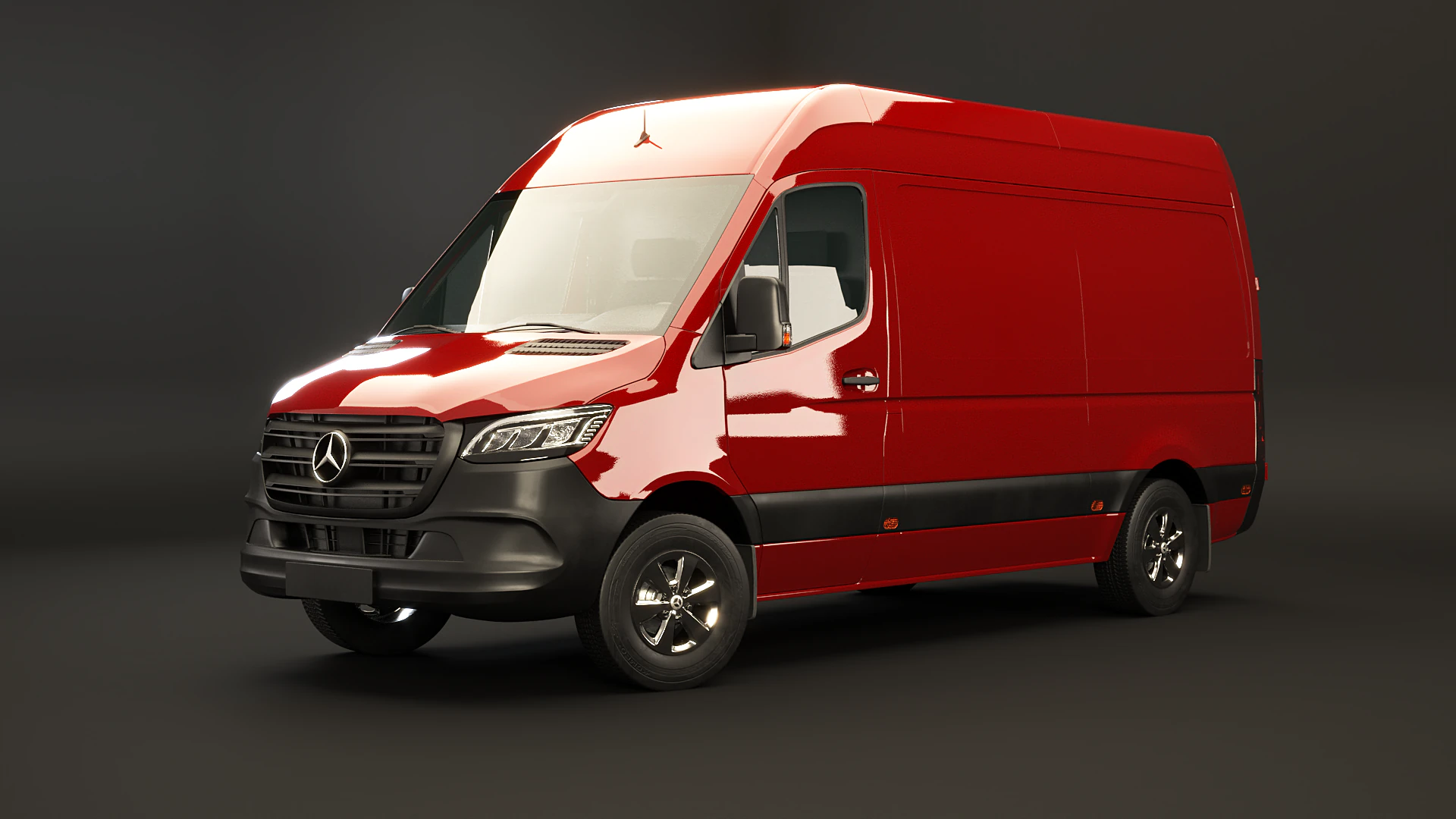 Mercedes Sprinter Tetto Alto Modello 3D .c4d .max .obj .3ds .fbx .stl .blend