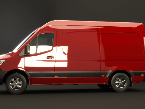 Mercedes Sprinter Tetto Alto Modello 3D