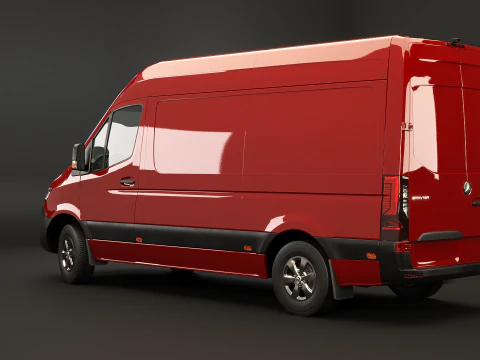 Mercedes Sprinter Tetto Alto Modello 3D