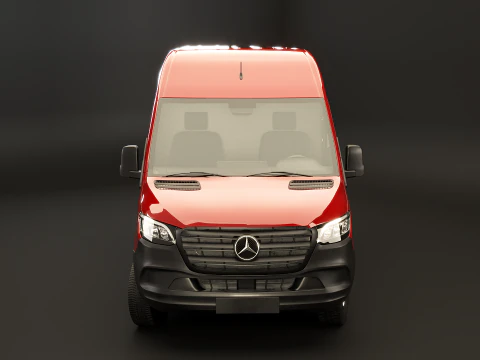 Mercedes Sprinter Tetto Alto Modello 3D