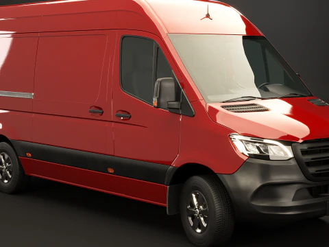 Mercedes Sprinter Tetto Alto Modello 3D