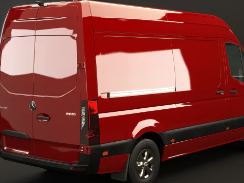 Mercedes Sprinter Tetto Alto Modello 3D