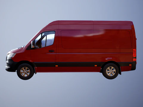 Mercedes Sprinter Tetto Alto Modello 3D
