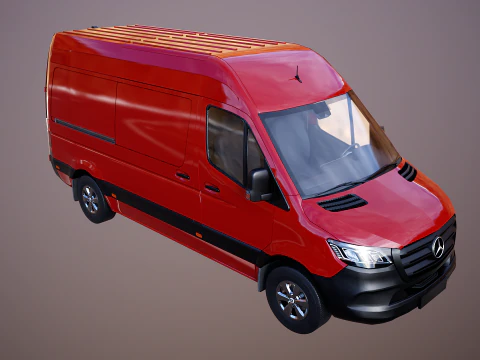 Mercedes Sprinter Tetto Alto Modello 3D
