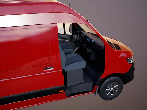 Mercedes Sprinter Tetto Alto Modello 3D