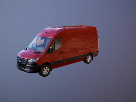 Mercedes Sprinter Tetto Alto Modello 3D