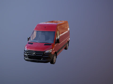 Mercedes Sprinter Tetto Alto Modello 3D