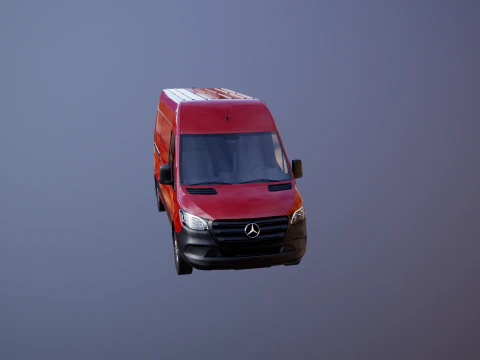 Mercedes Sprinter Tetto Alto Modello 3D