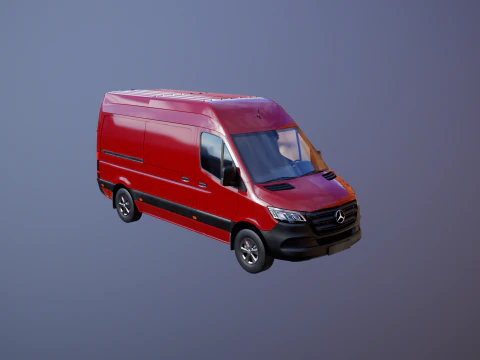 Mercedes Sprinter Tetto Alto Modello 3D