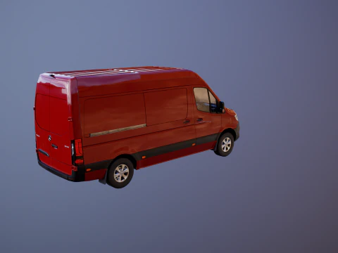 Mercedes Sprinter Tetto Alto Modello 3D