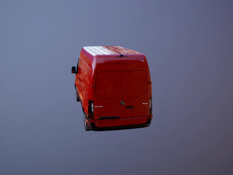 Mercedes Sprinter Tetto Alto Modello 3D