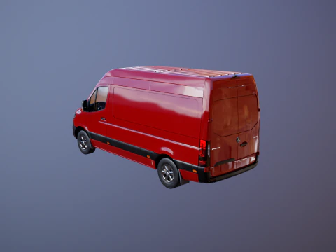 Mercedes Sprinter Tetto Alto Modello 3D