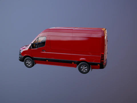 Mercedes Sprinter Tetto Alto Modello 3D