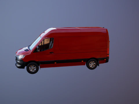 Mercedes Sprinter Tetto Alto Modello 3D